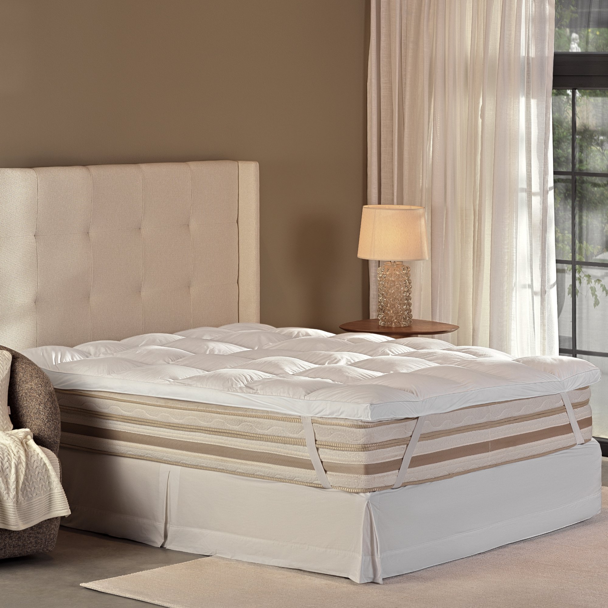 pillow top literie percal 233 fios nuage king 6