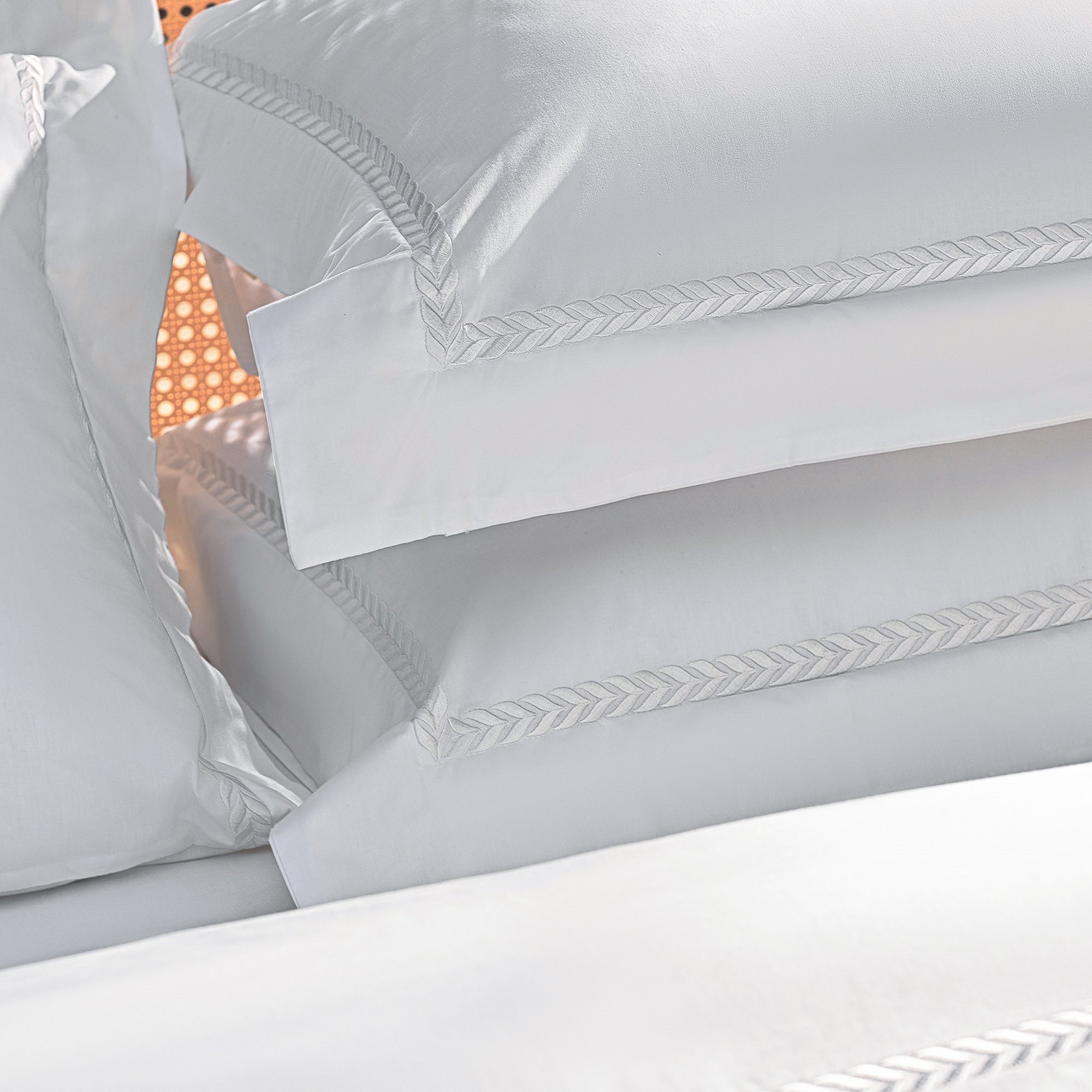 Jogo 2 Fronhas Literie Percal 200 Fios Finesse 50x70cm Branco2