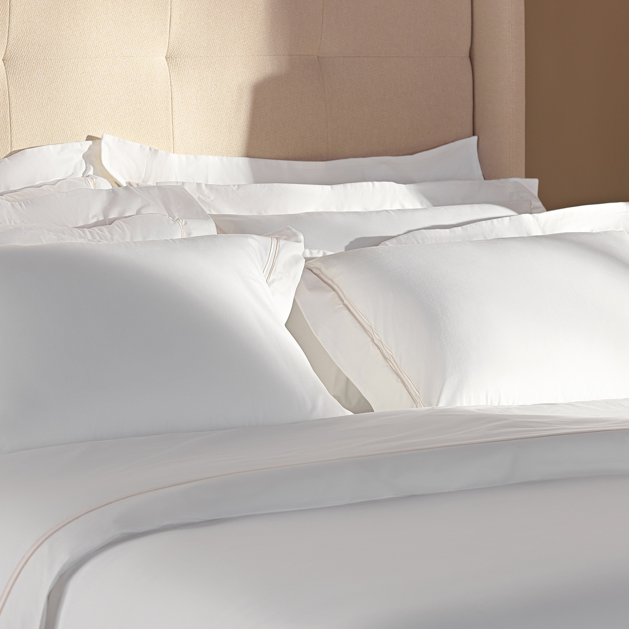 jogo 2 fronhas literie percal 200 fios grace 50x70cm branco 2