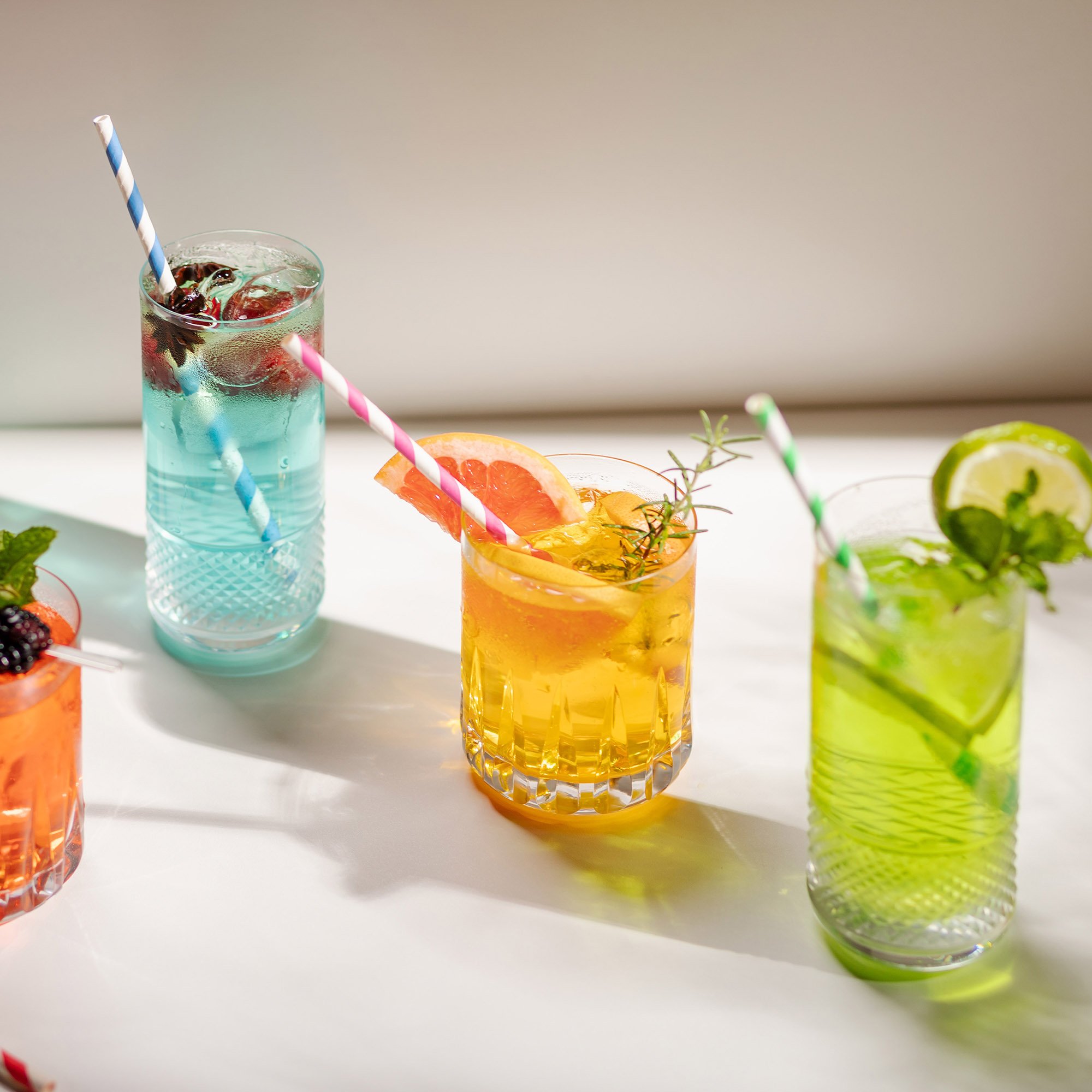 copo de cristal lapidado para long drink 395ml incolor 53