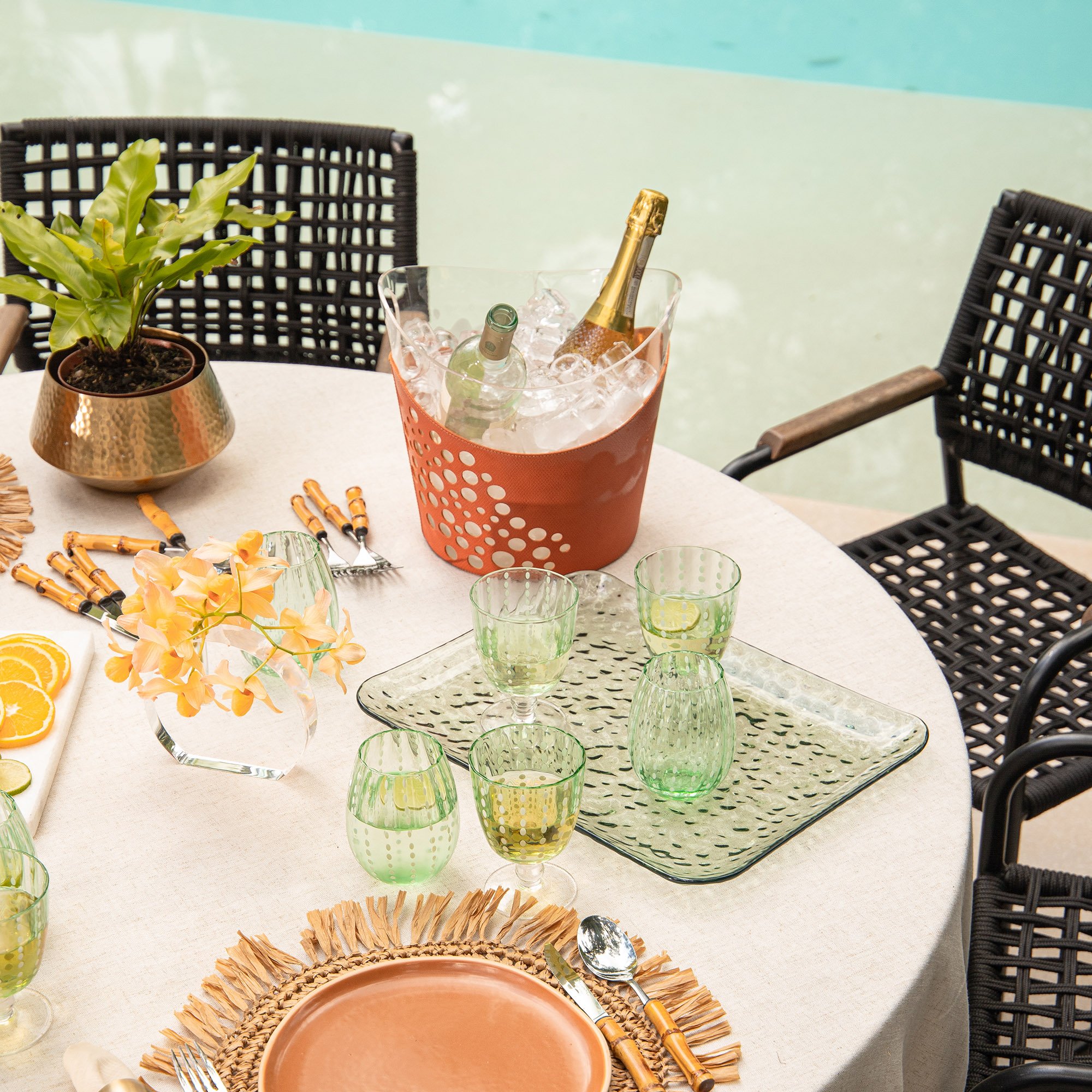 bandeja de acrilico bolhas g verde