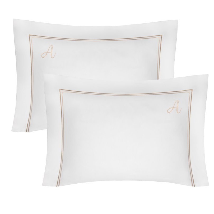 05 jogo 2 fronhas literie percal 200 fios grace 50x70cm branco