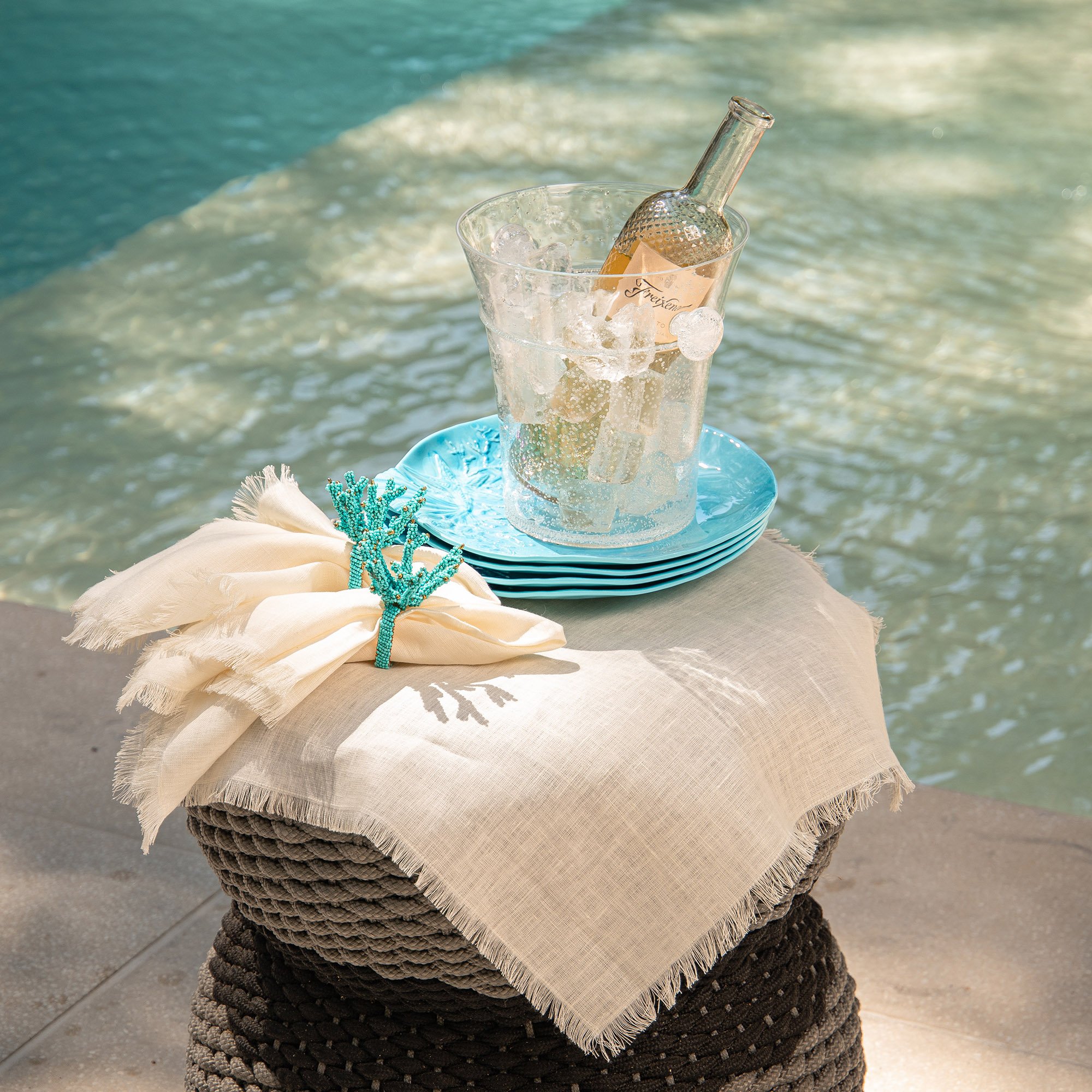 guardanapo linho aisha 45cmx45cm creme 3