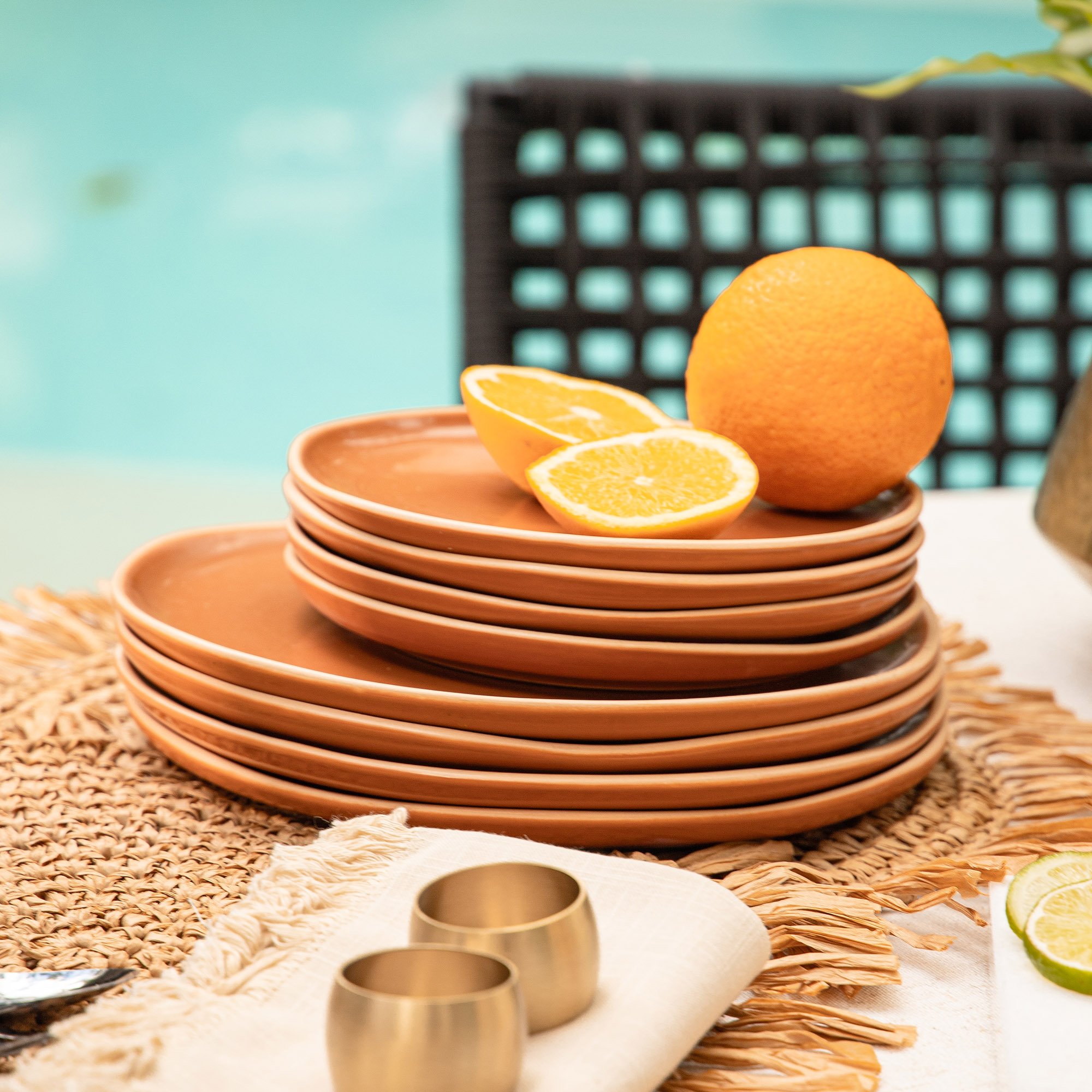 prato de sobremesa ceramica vivant terracota