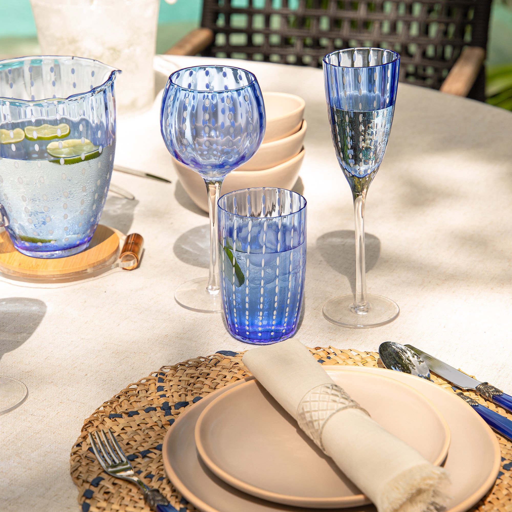 anel porta guardanapo glass transparente