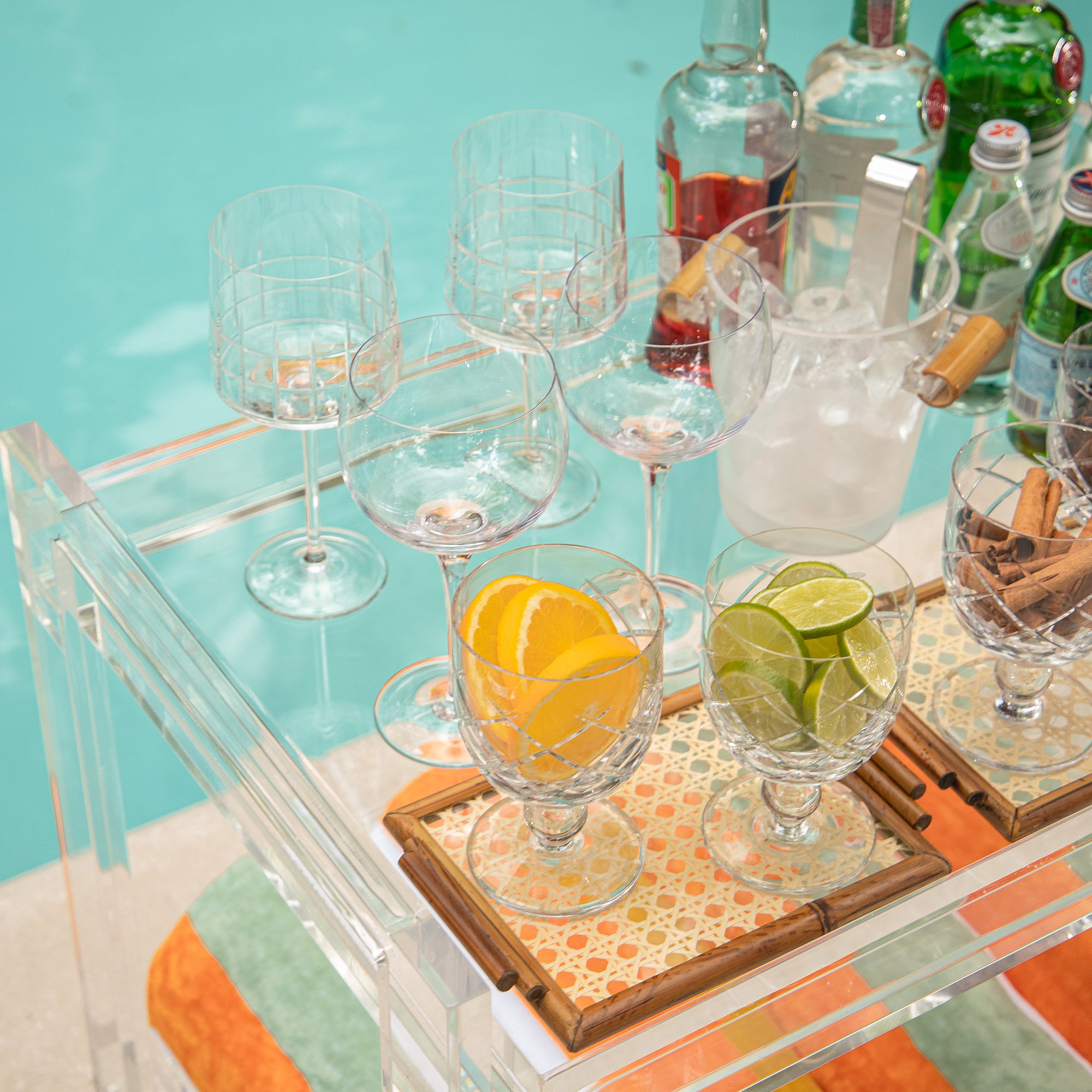 bandeja mini retangular bambu palha 2