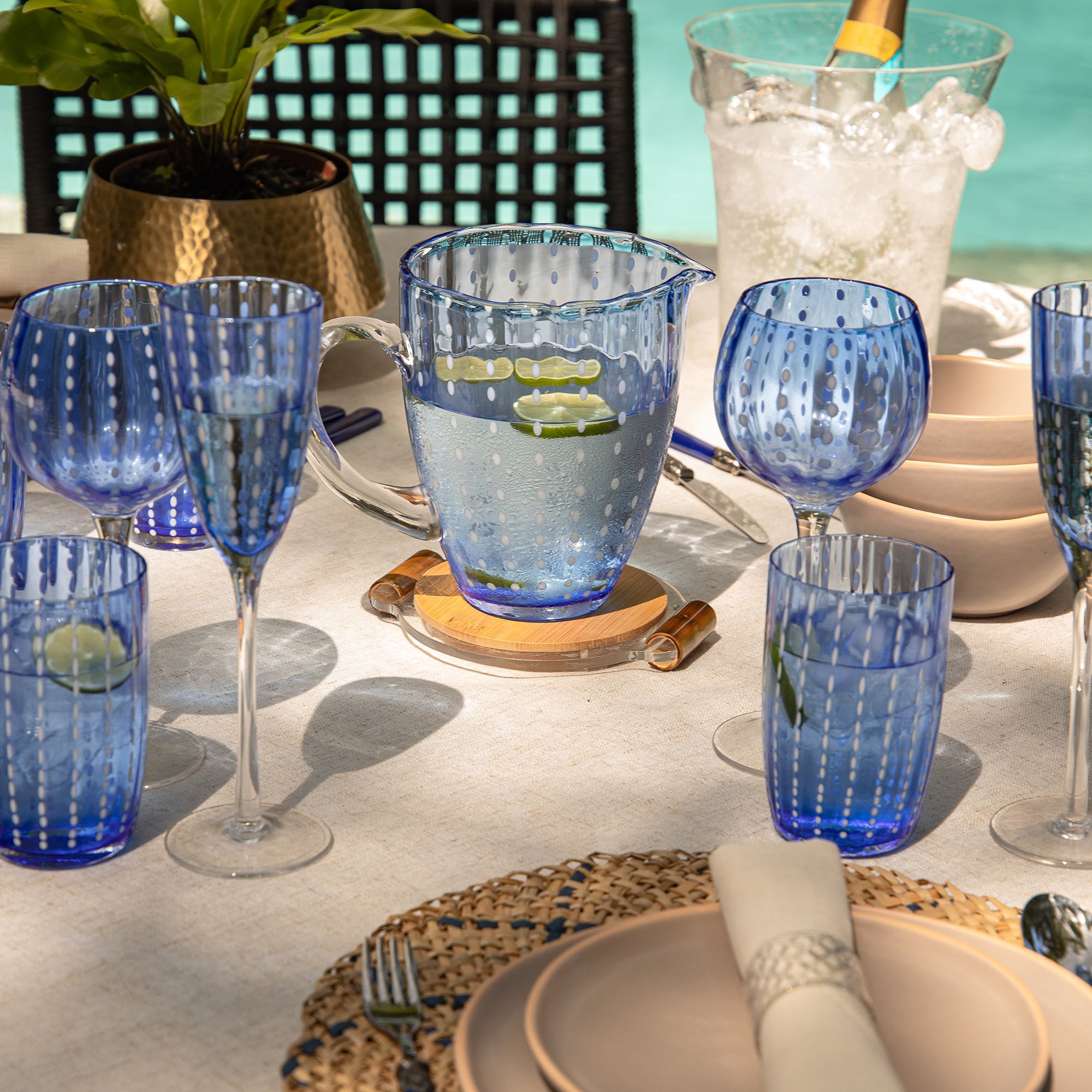 porta jarra bambu natural