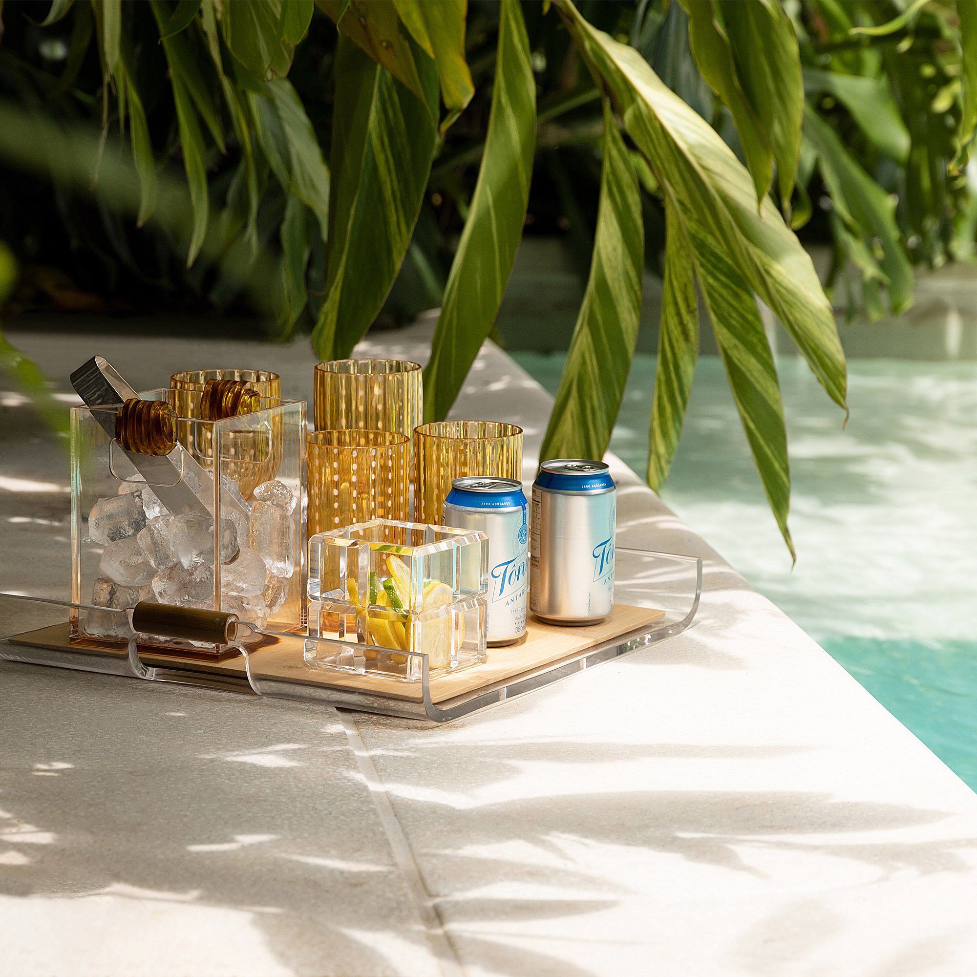 balde de gelo color line acrilico turtle