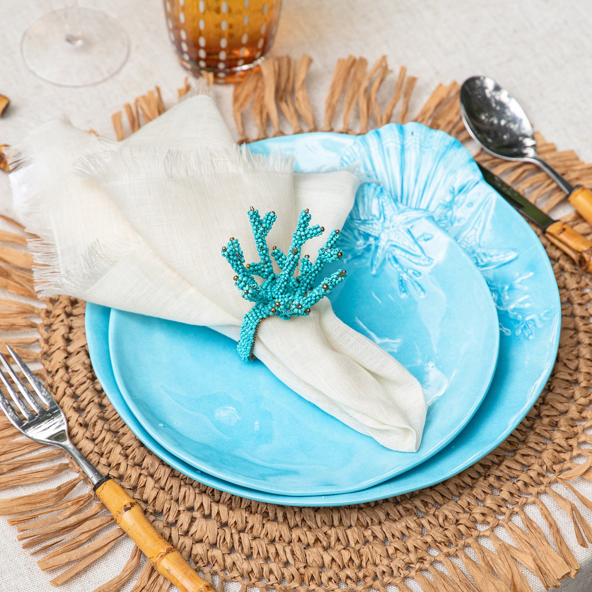 faca de sobremesa em bambu natural inox