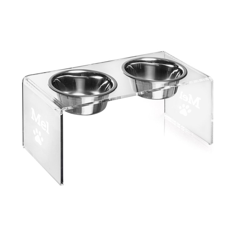 comedouro m pet acrilico personalizado
