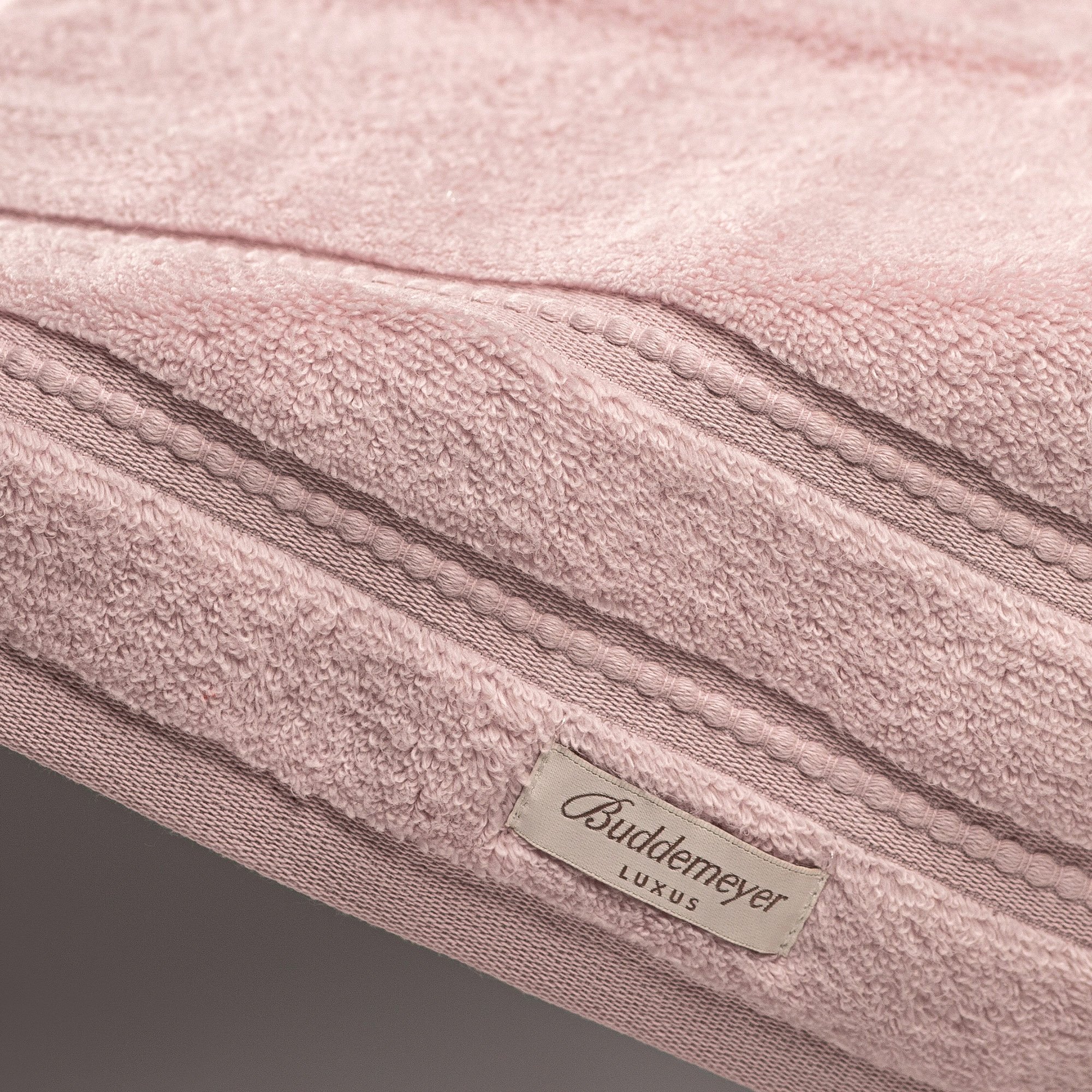 toalha rosto buddemeyer luxus baby skin air rosa detalhe