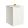 lixeira resina off white ouro escovado sottile casa