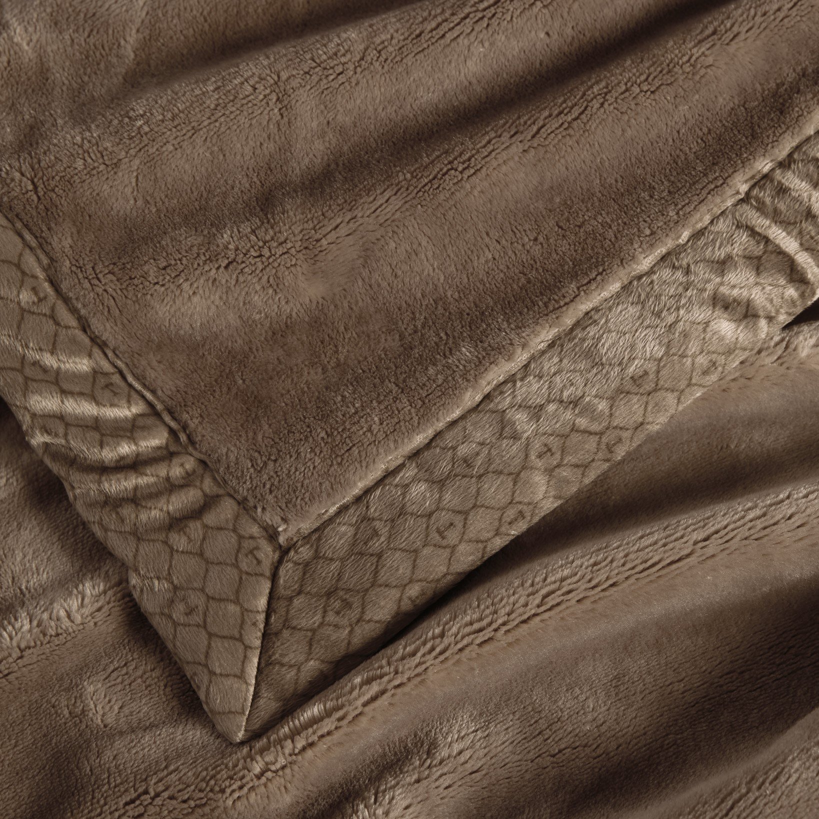 cobertor trussardi 100 microfibra aveludado piemontesi marrone detalhe