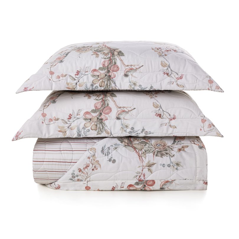 colcha porta travesseiro trussardi cetim 200 fios carmine still