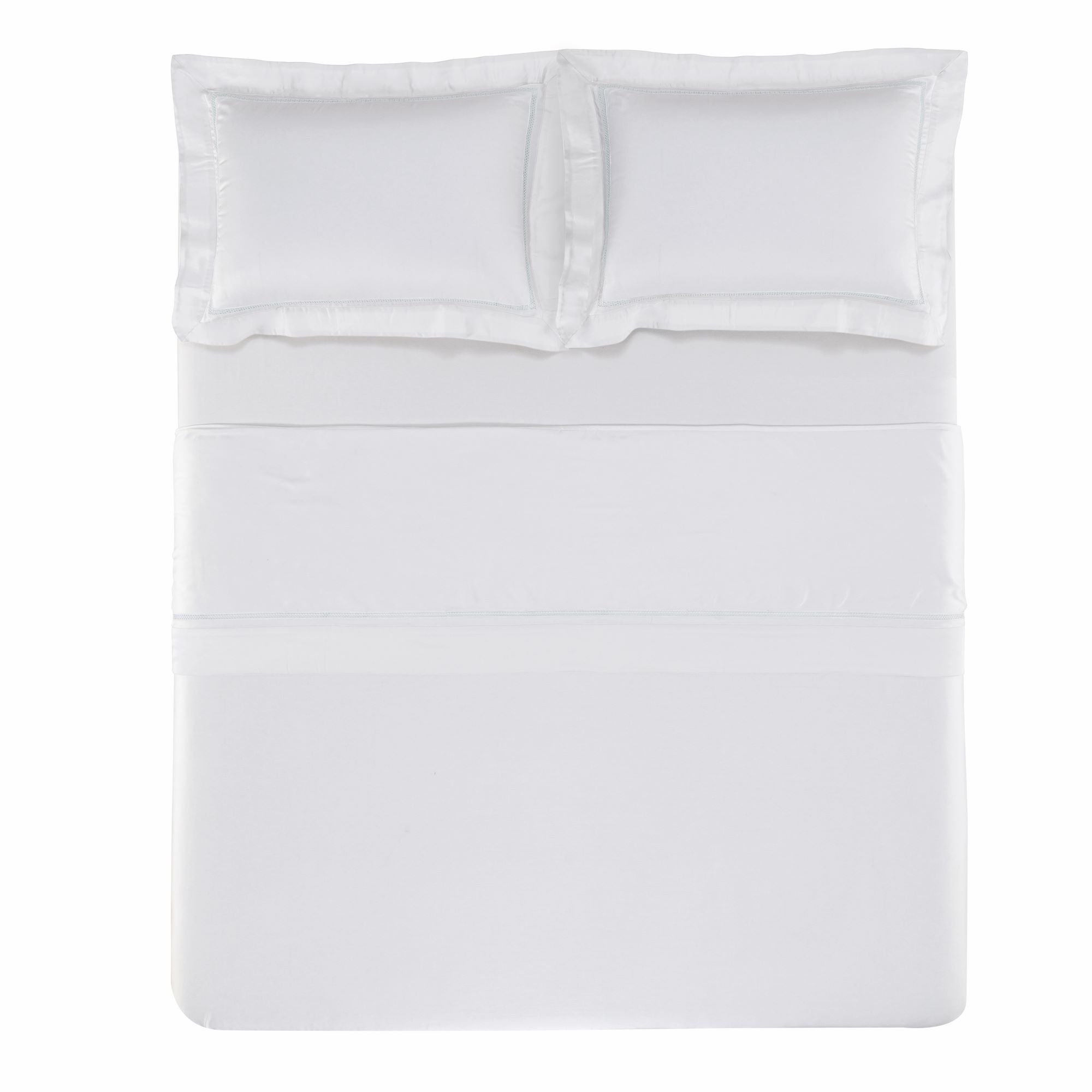 jogo de cama trussardi 300 fios cetim contessina branco still cima