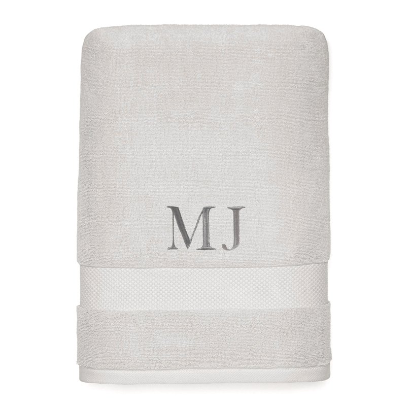 toalha banhao literie allure gris sottile casa personalizado