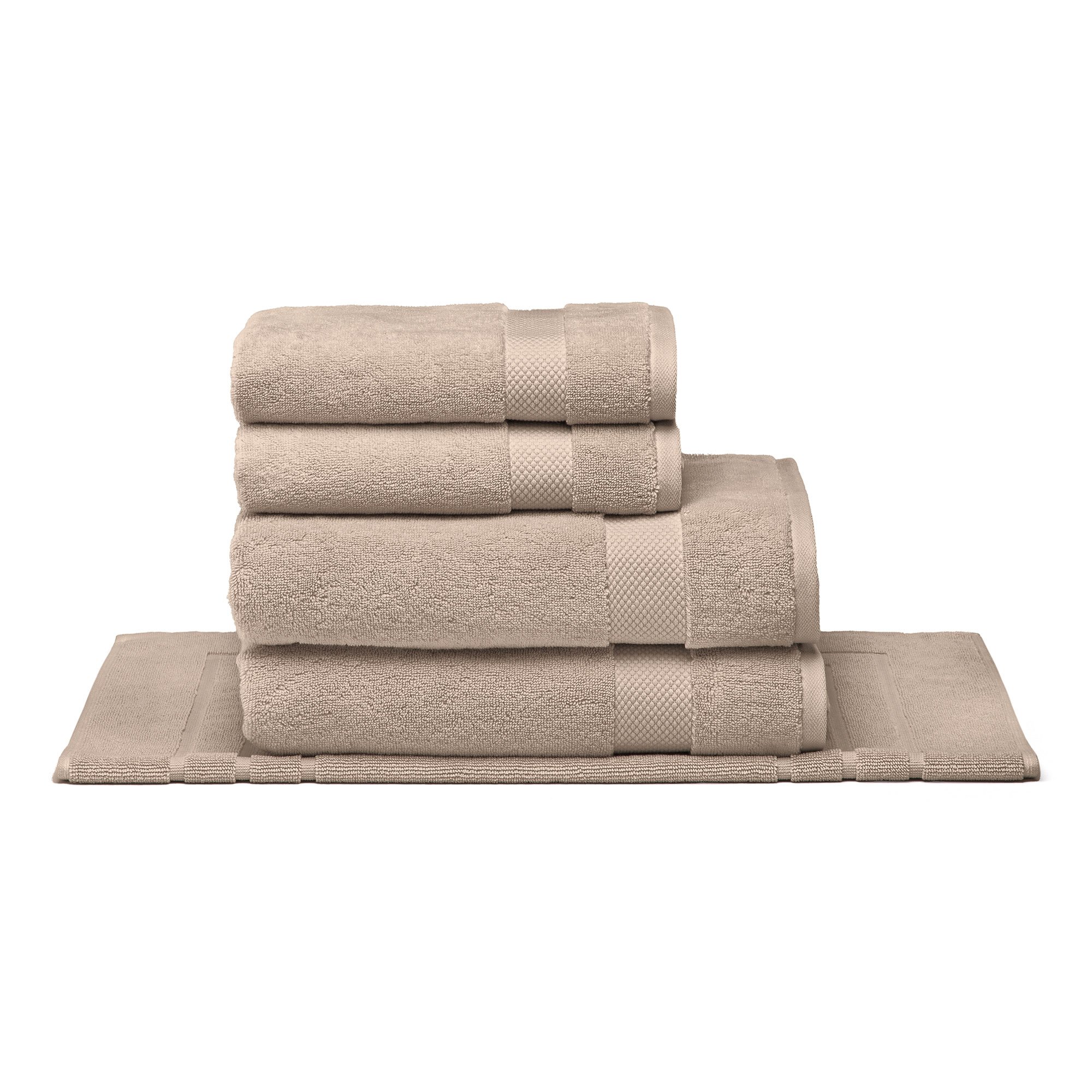 jogo banho 5 pecas literie allure beige sottile casa
