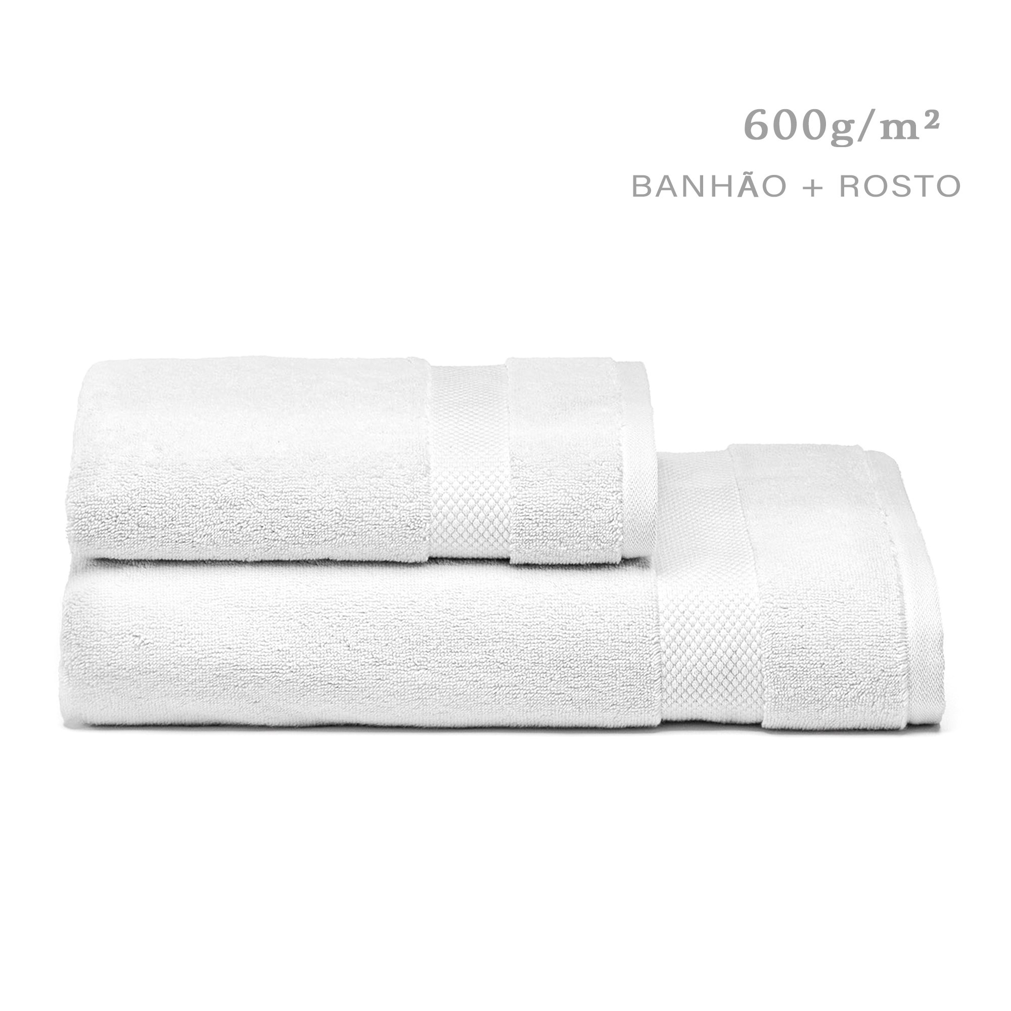 Kit Toalha Banhao Rosto Literie Allure Branco Sottile Casa3