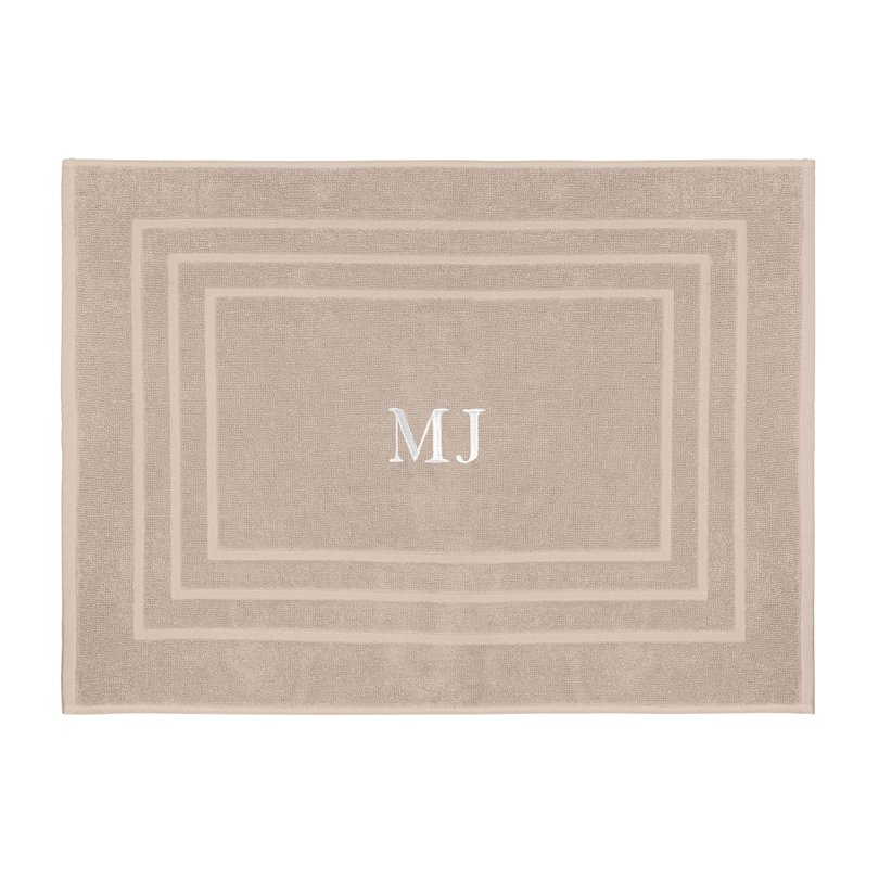 toalha piso literie allure beige sottile casa personalizado