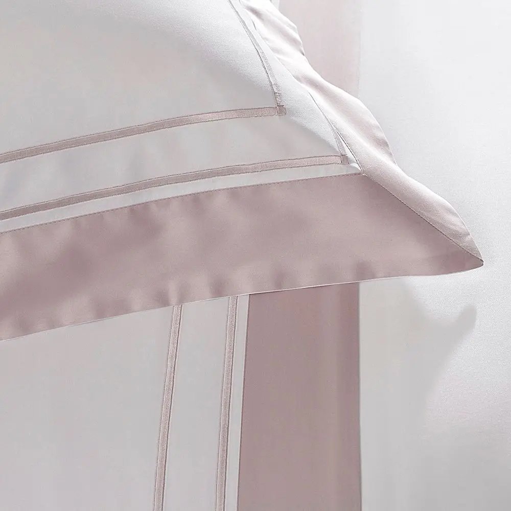 jogo de cama buddemeyer luxus cetim 400 fios savile branco rosa sottile casa 2