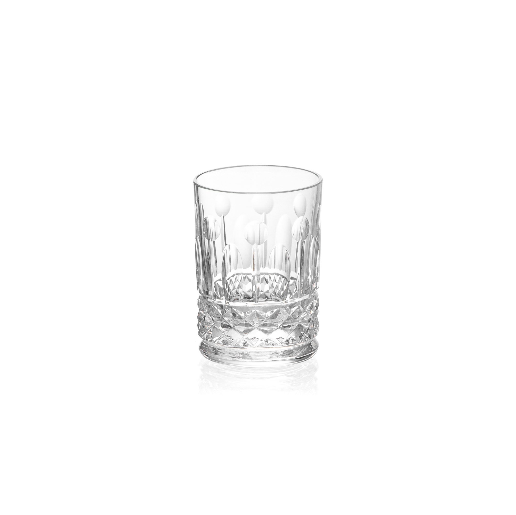 copo cristal lapidado cachaca strauss incolor