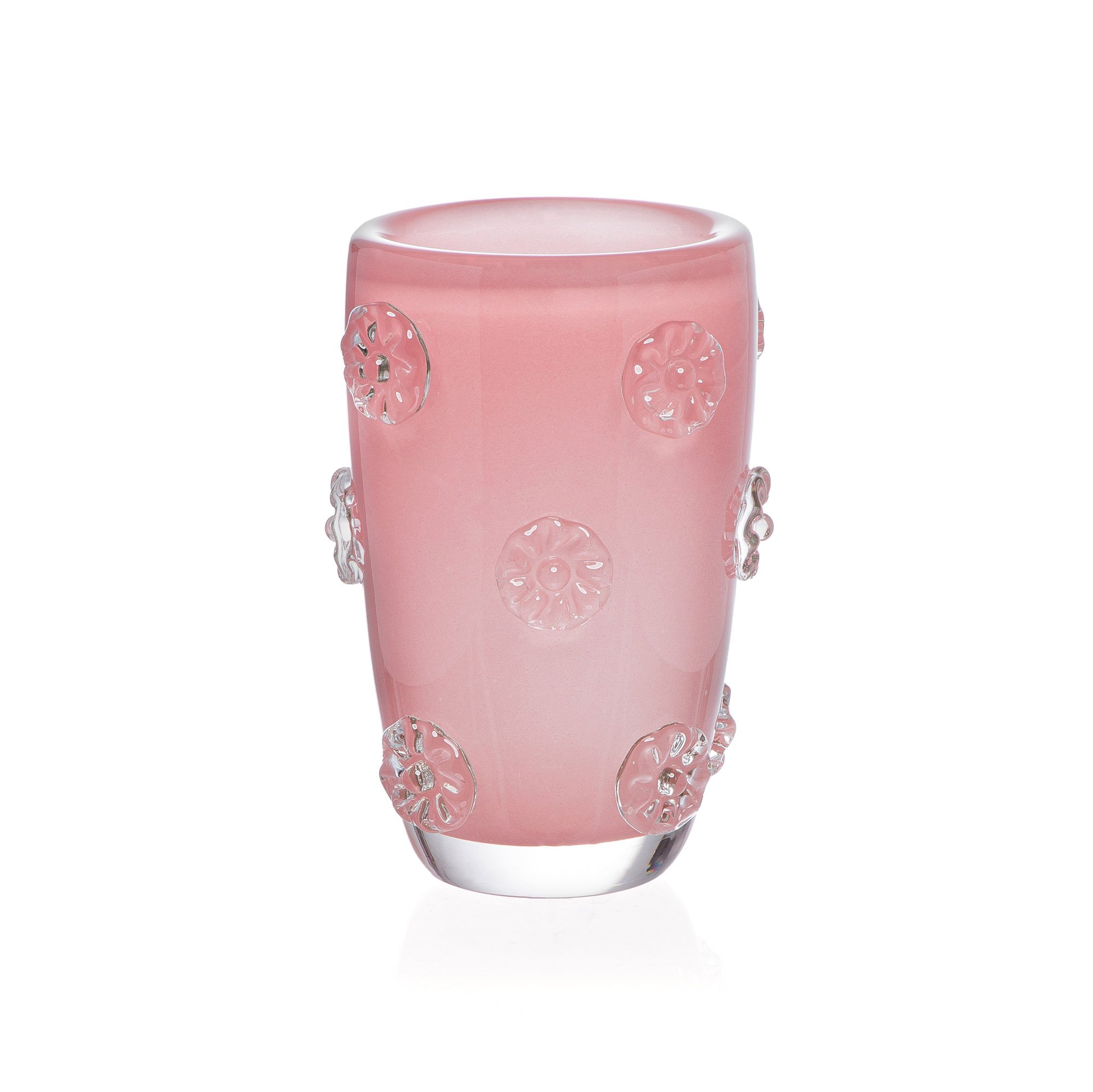 vaso murano bonina m quartzo rose