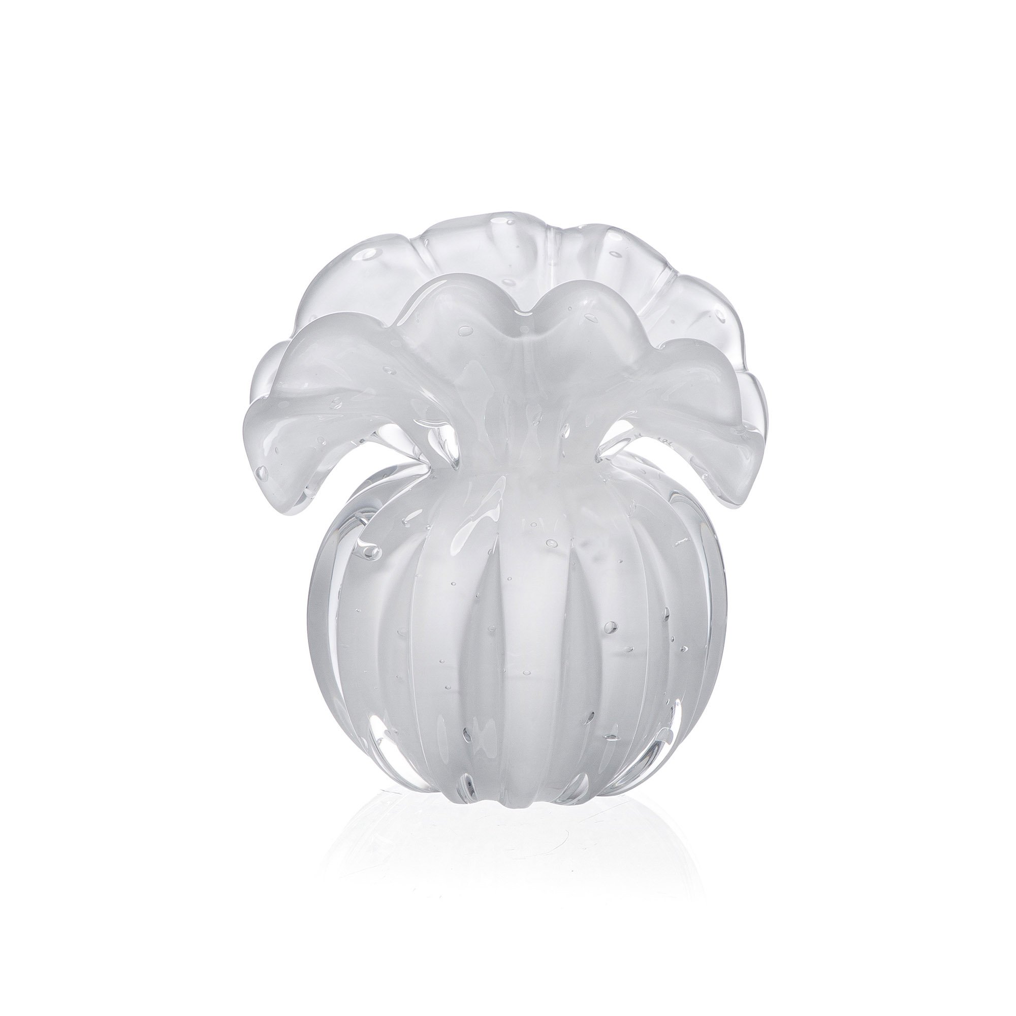 vaso murano toscana quartzo perola p