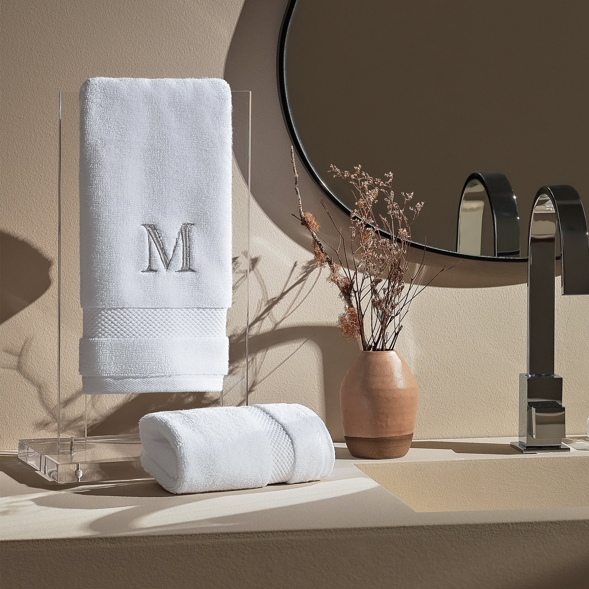 01 jogo 3 toalhas de lavabo literie 100 algodao allure c caixa de presente branco