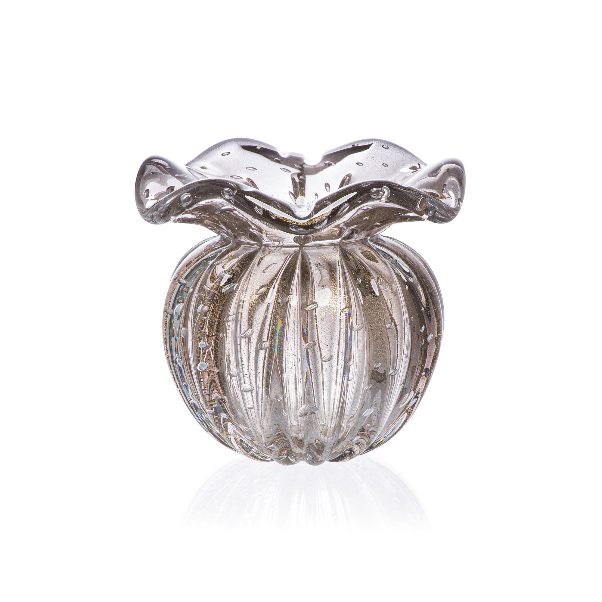 vaso murano torcello com ouro p onix