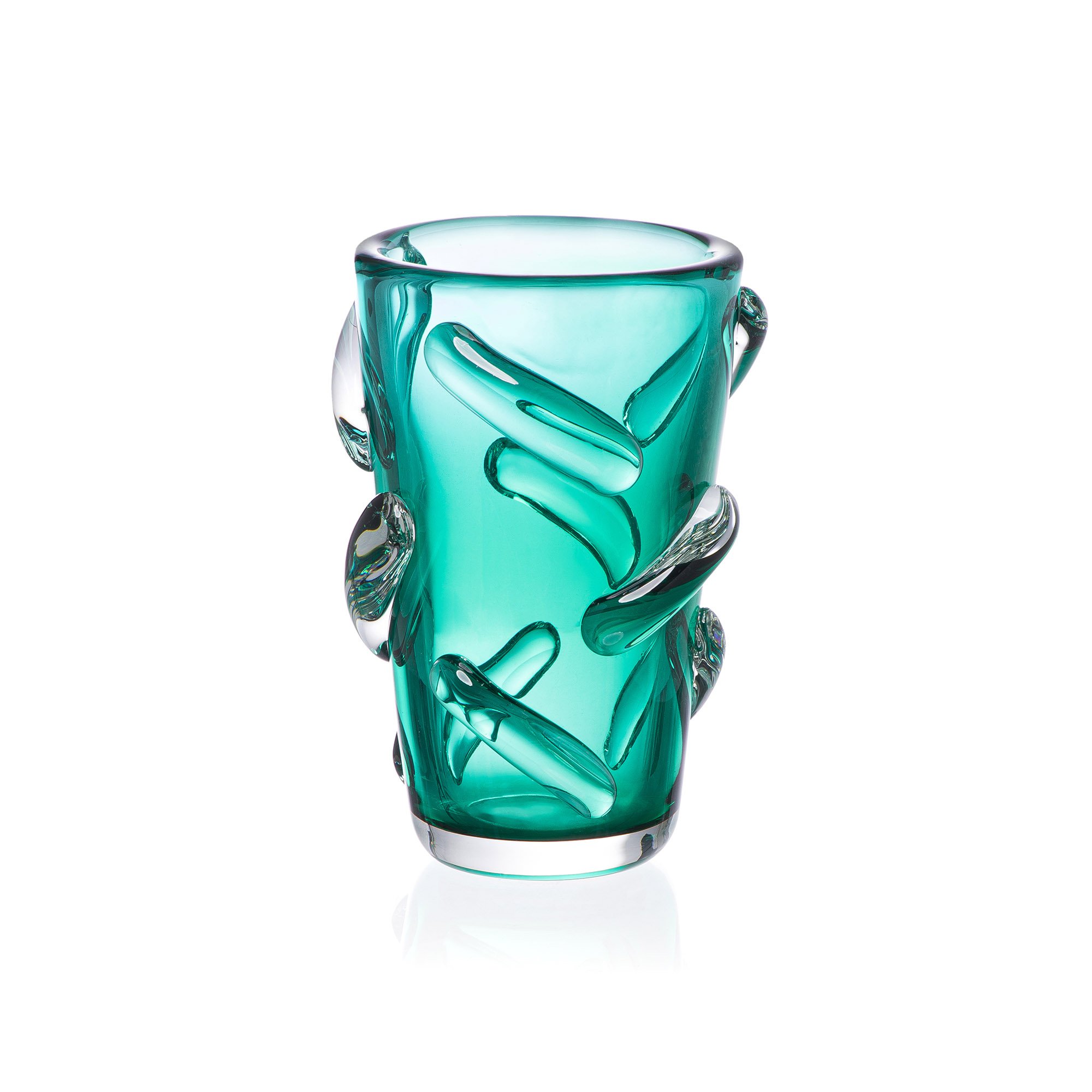vaso murano sarasota m verde folha