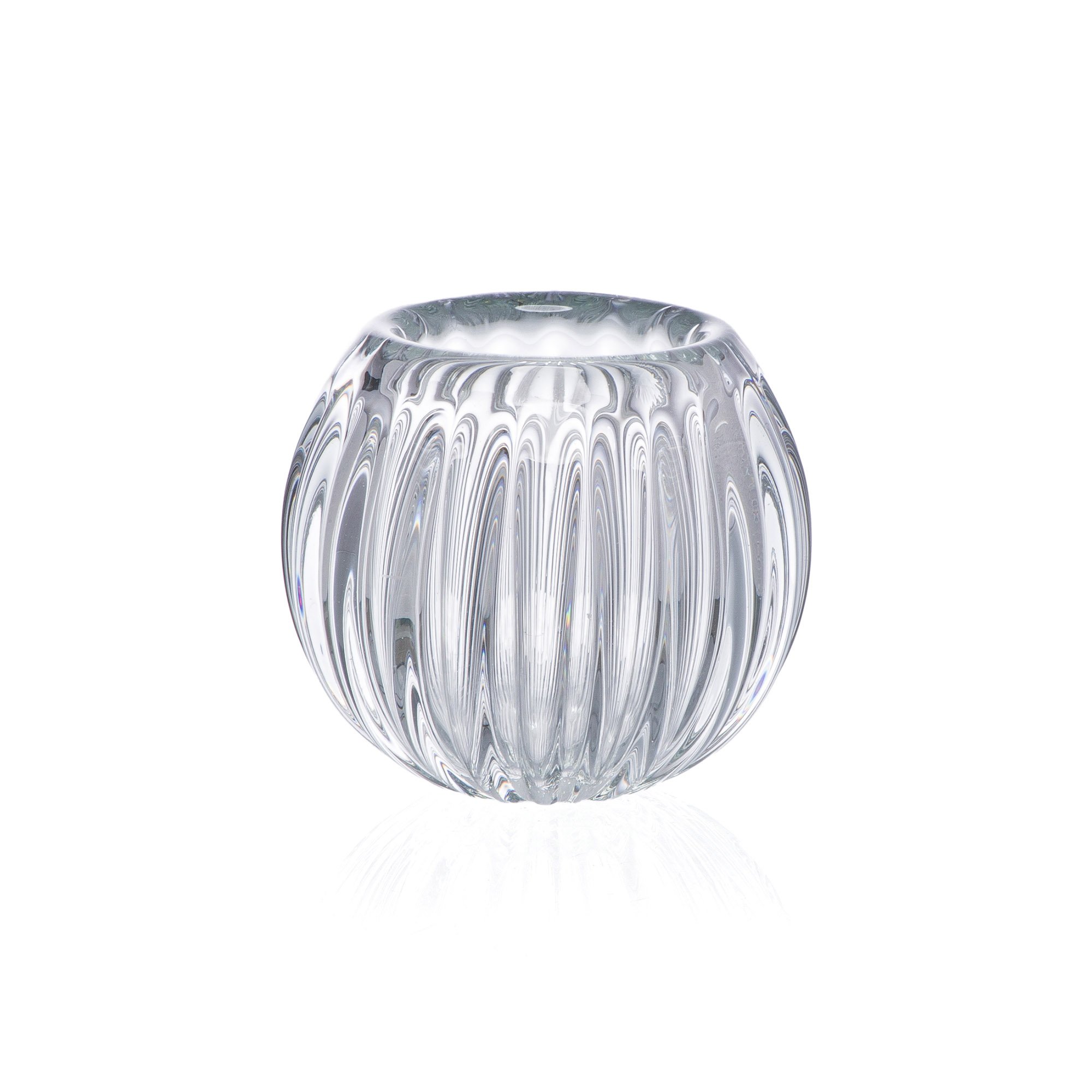 vaso murano lumiere cristal transparente pp