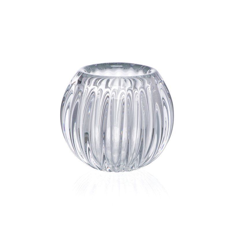 vaso murano lumiere cristal transparente pp