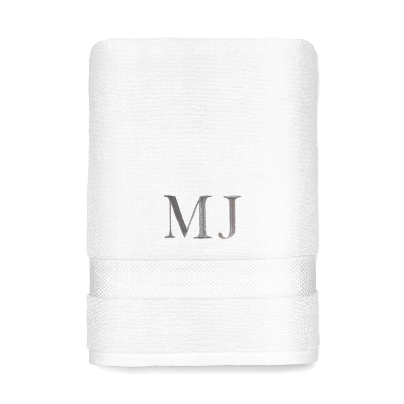 toalha banho literie allure branco sottile casa personalizado