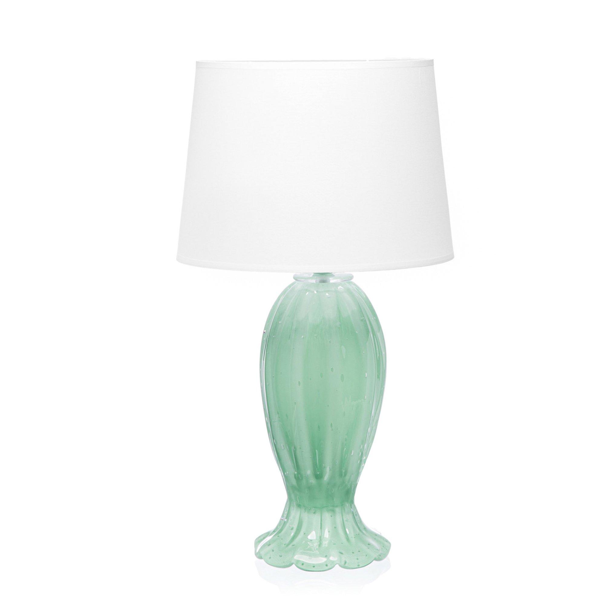 abajur murano gerbera g verde menta1