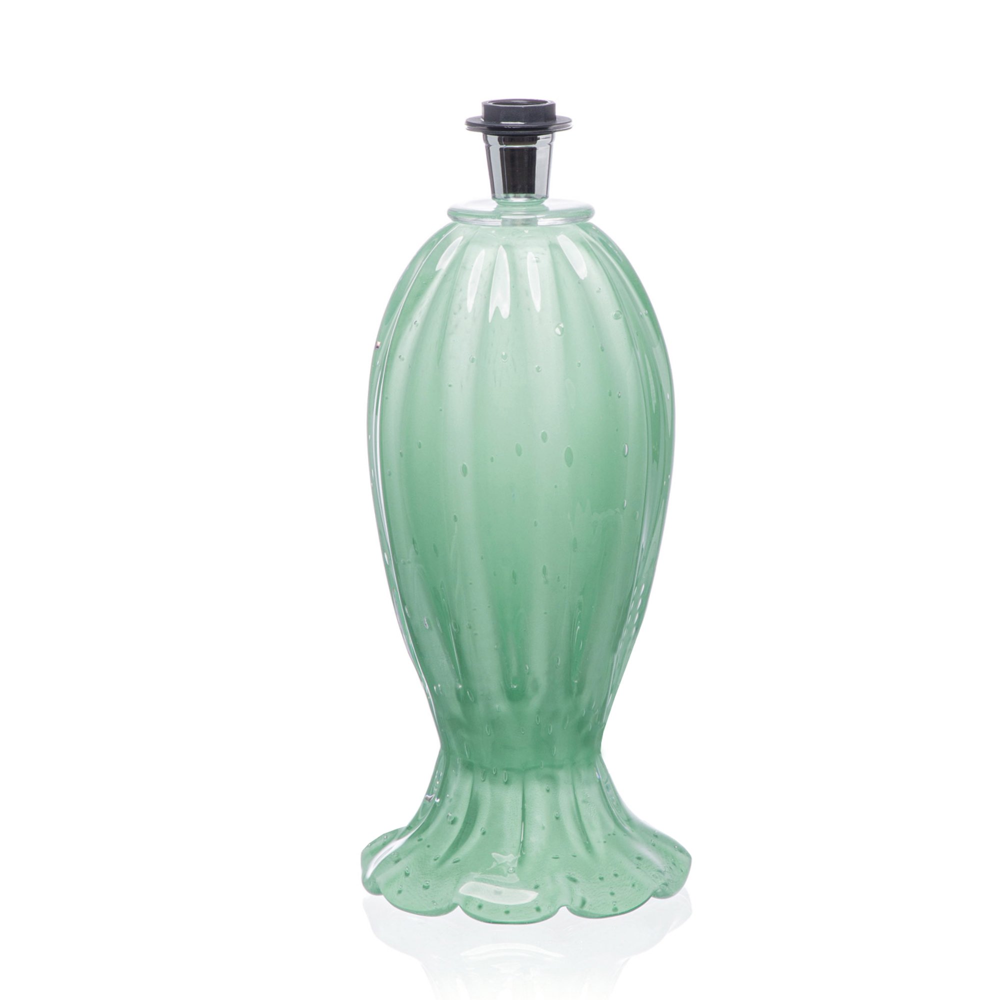 abajur murano1 gerbera g verde menta 2