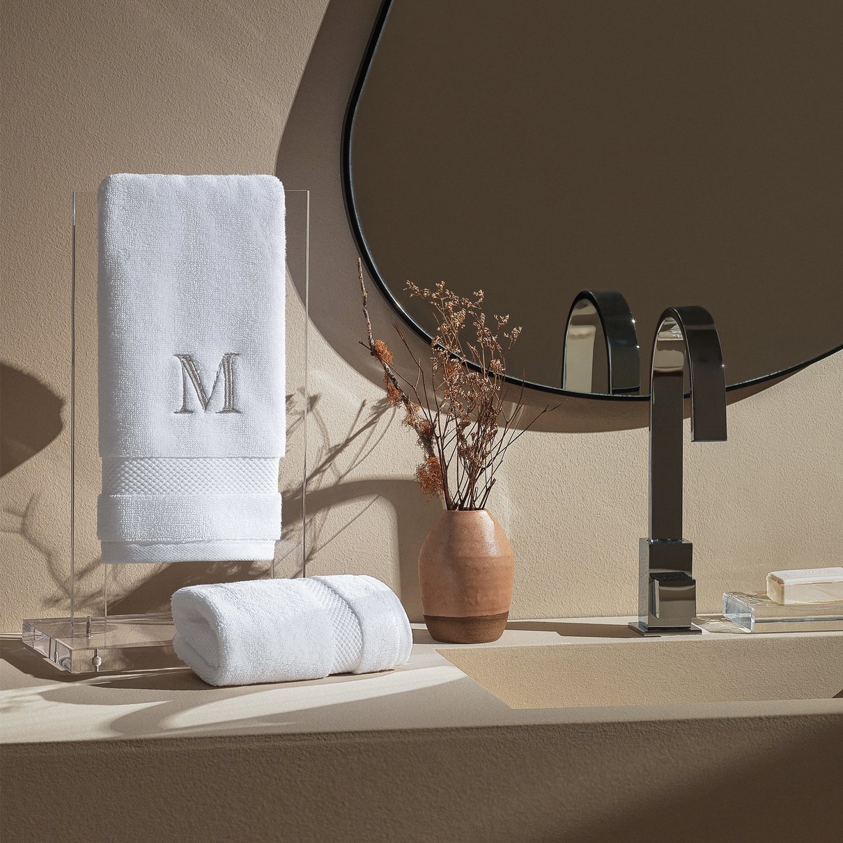 Toalha de Lavabo Allure Monograma