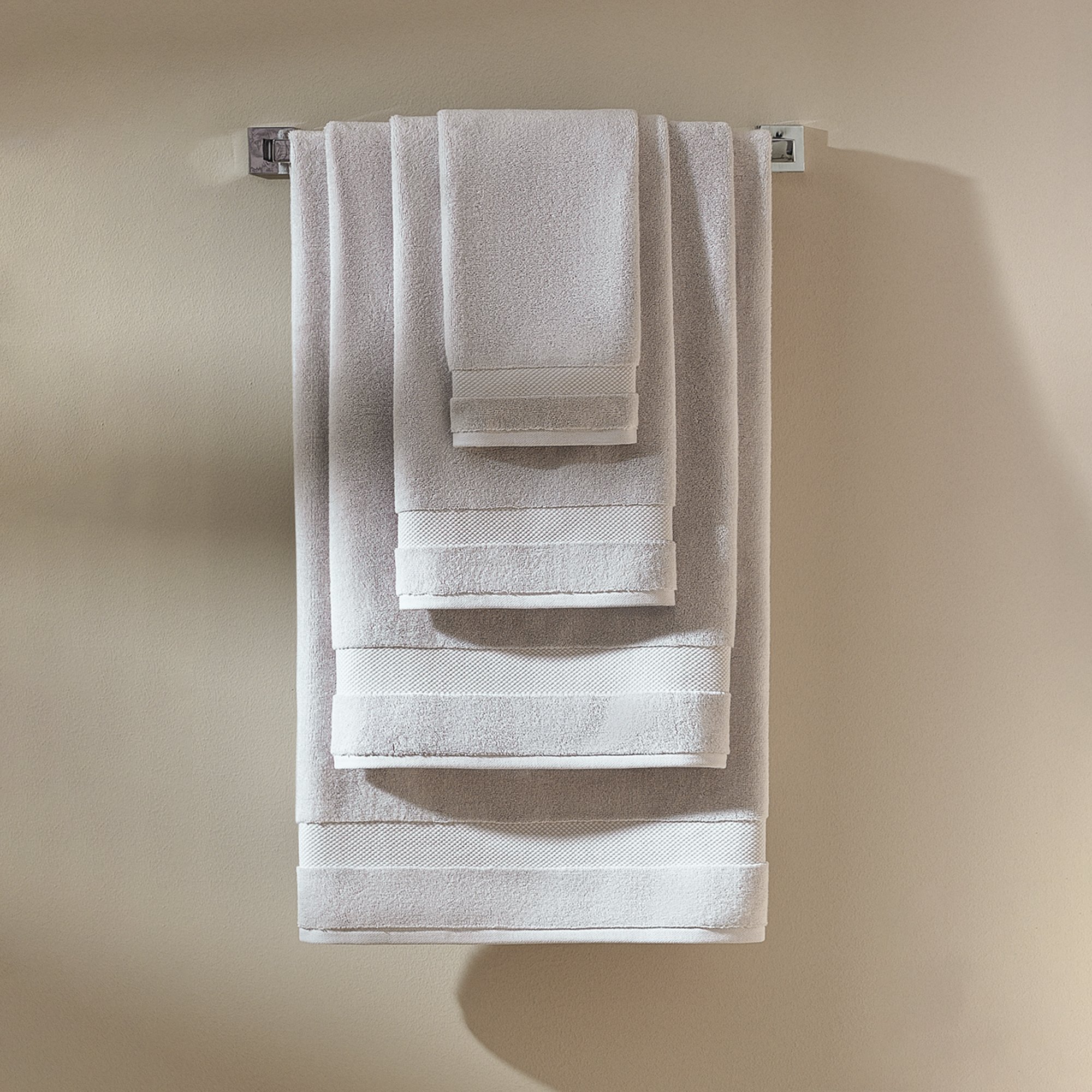 02 jogo banho 5 pecas literie 100 algodao allure gris