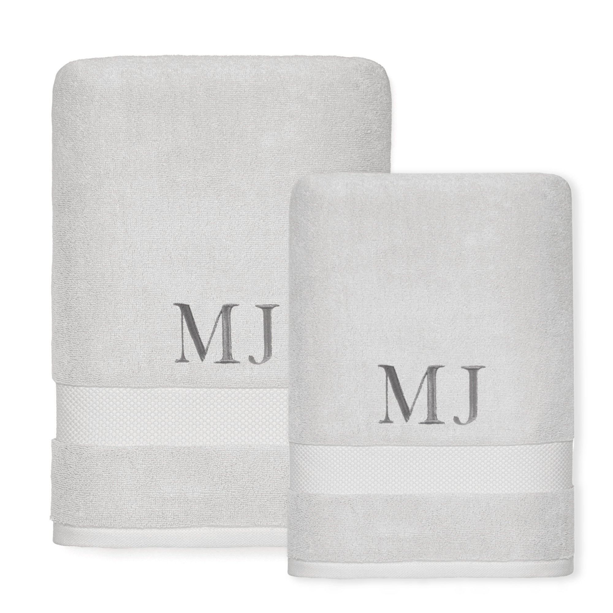 01 jogo toalha banhao e rosto literie 100 algodao allure gris