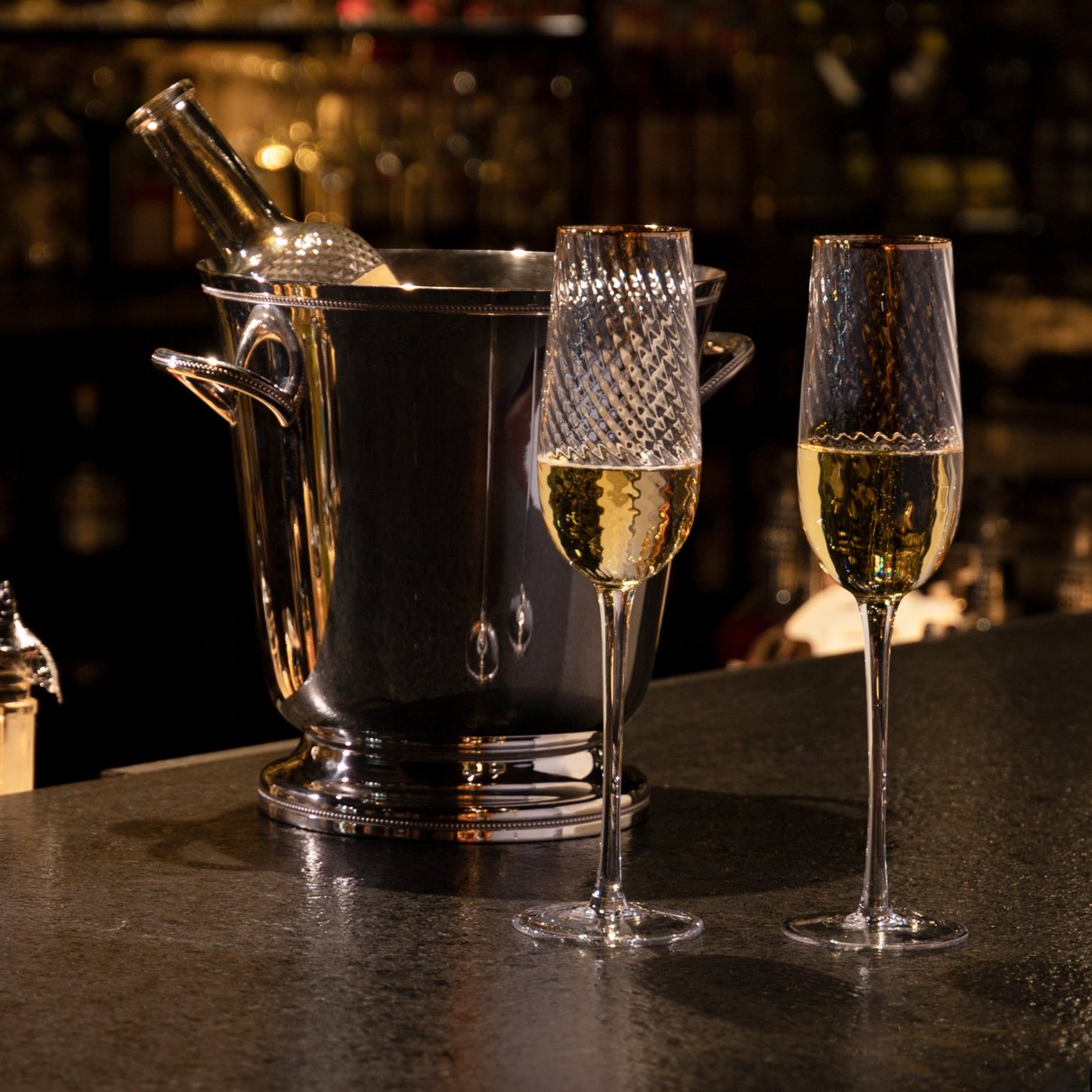 Ta&ccedil;a Champagne Lumina