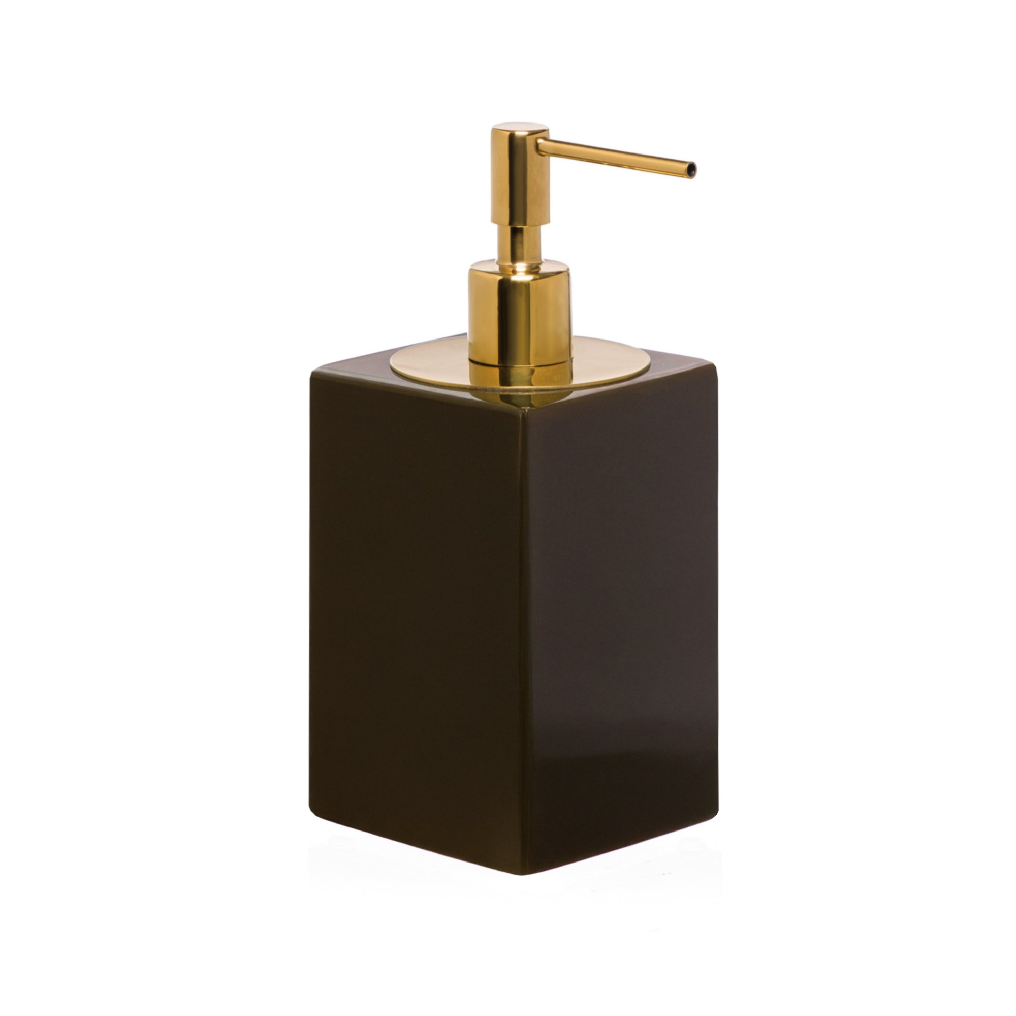 porta sabonete liquido davos1 resina marrom esverdeado