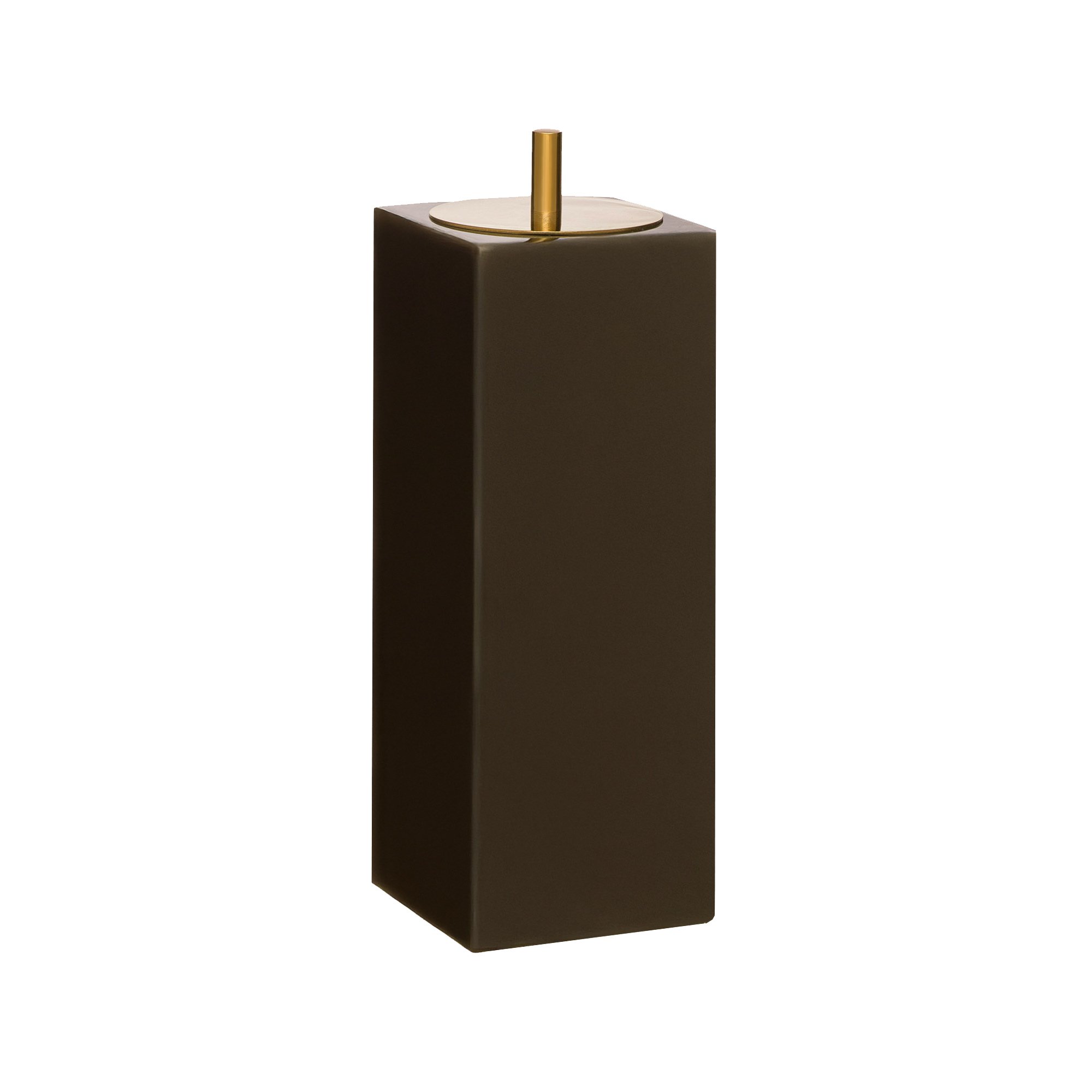 01 porta escova de dentes davos resina marrom esverdeado gold