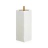 porta escova de dentes davos resina madreperola off white matte gold sottile casa