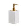 porta sabonete liquido davos resina madreperola off white matte gold sottile casa
