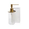 porta sabonete liquido davos resina madreperola off white matte gold sottile casa2