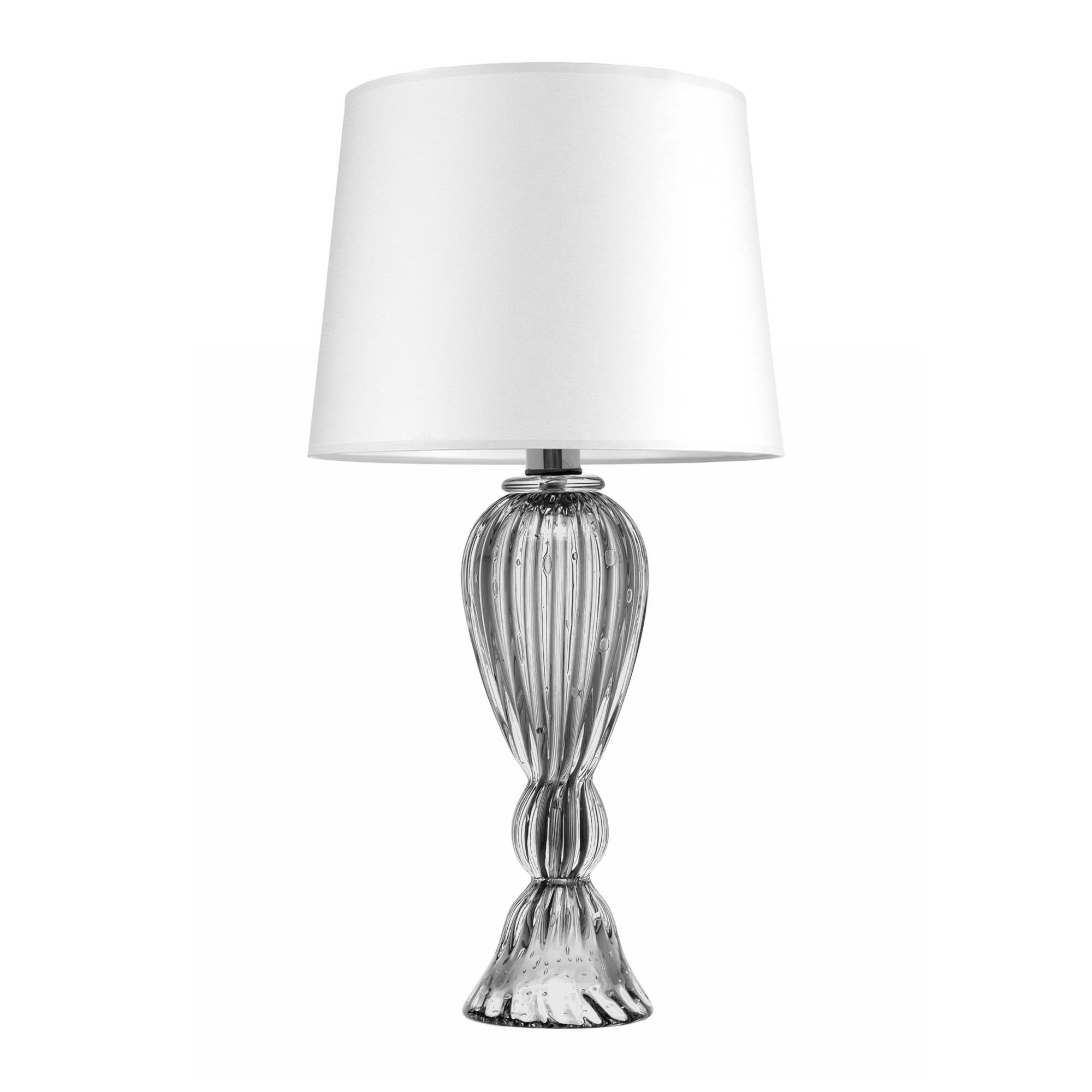 abajur murano nanterre grafite com cupula sottile casa