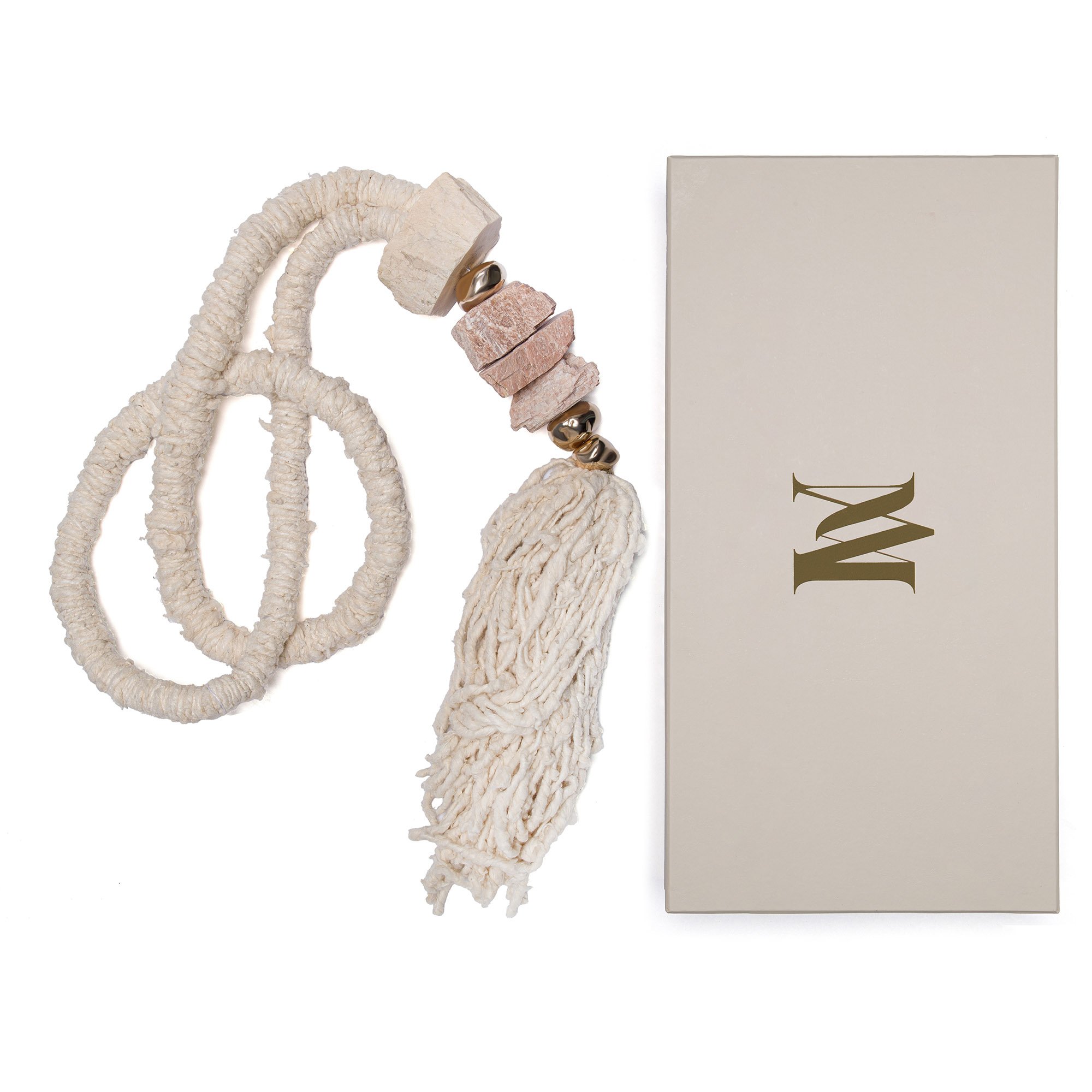 colar parede franja pedra feldspato caixa 2