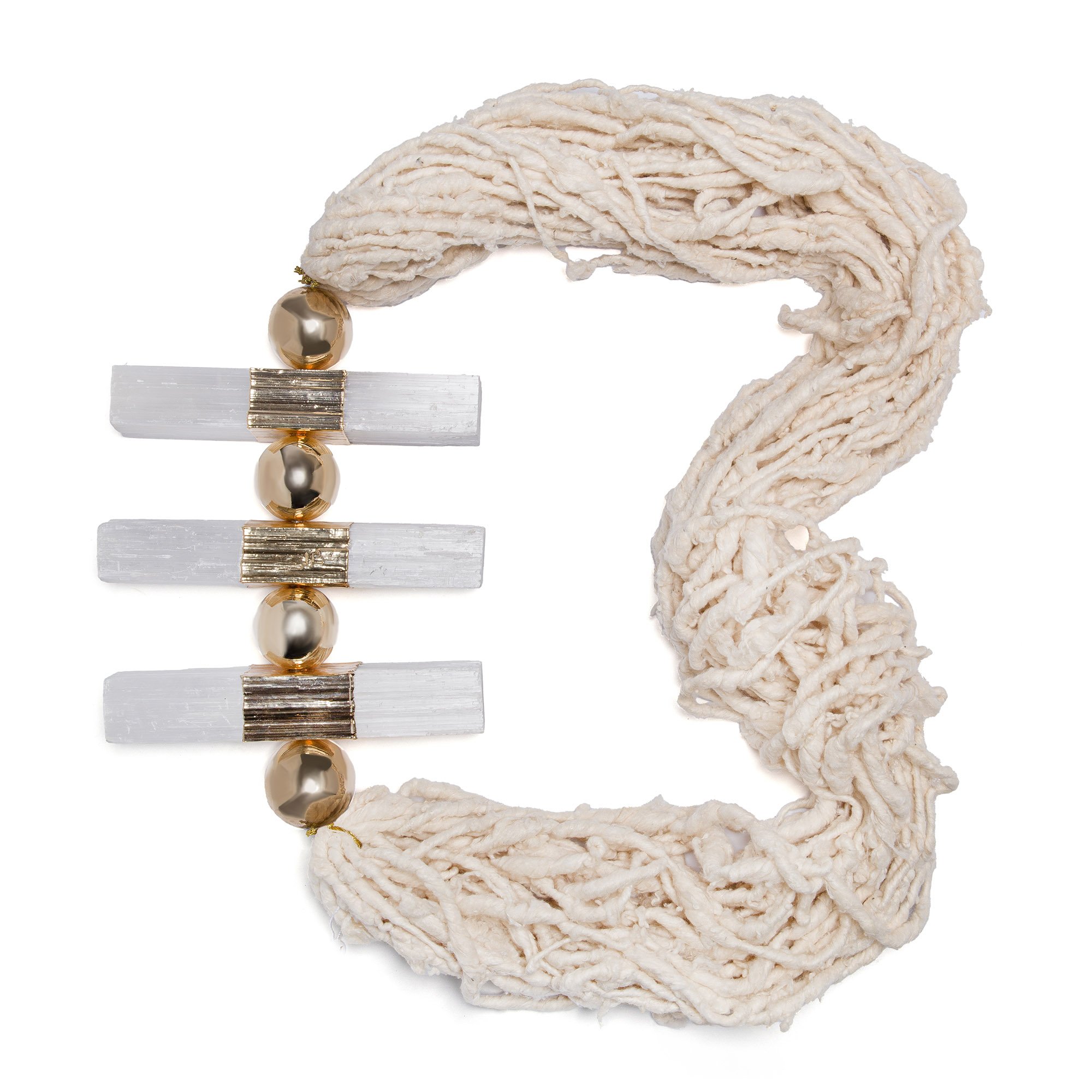 colar de mesa fio seda selenitag