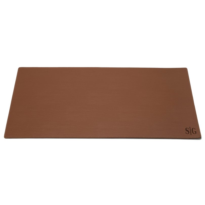 desk mouse pad retangular sottile casa em couro pu havana m