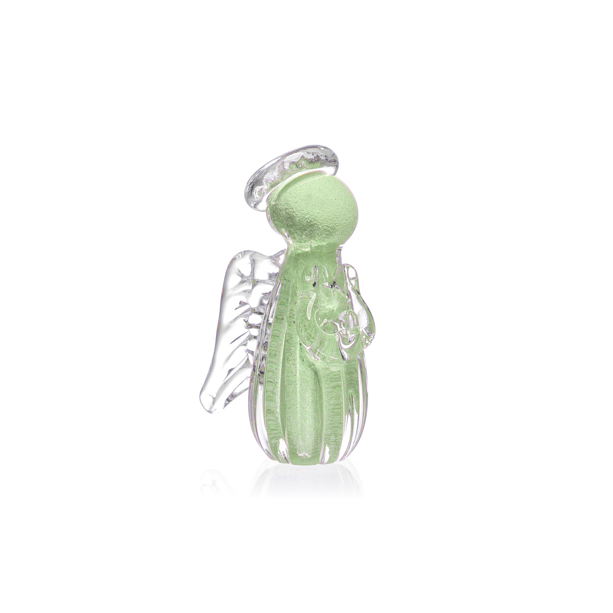 mini anjo uriel cristal urano verde