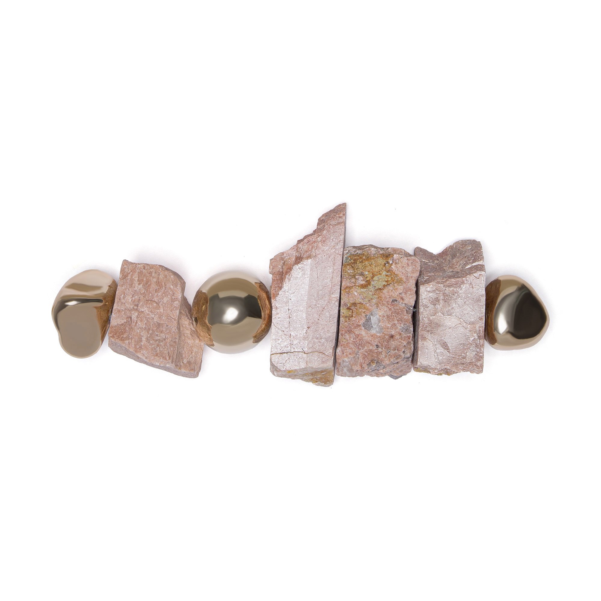 colar de mesa feldspato com dourado